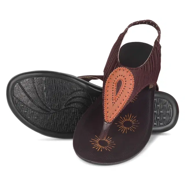 Flats for Women, Brown (5)