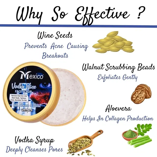 Maxico Herbs Vodka Wine Scrub (100 g)