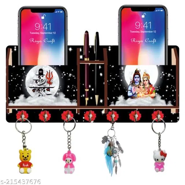 Wooden Key Holder, Multicolor