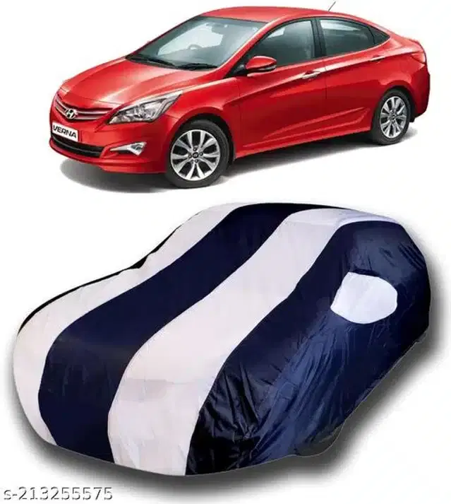 Taffeta Waterproof Car Cover for Hyundai Verna Transform, Multicolor