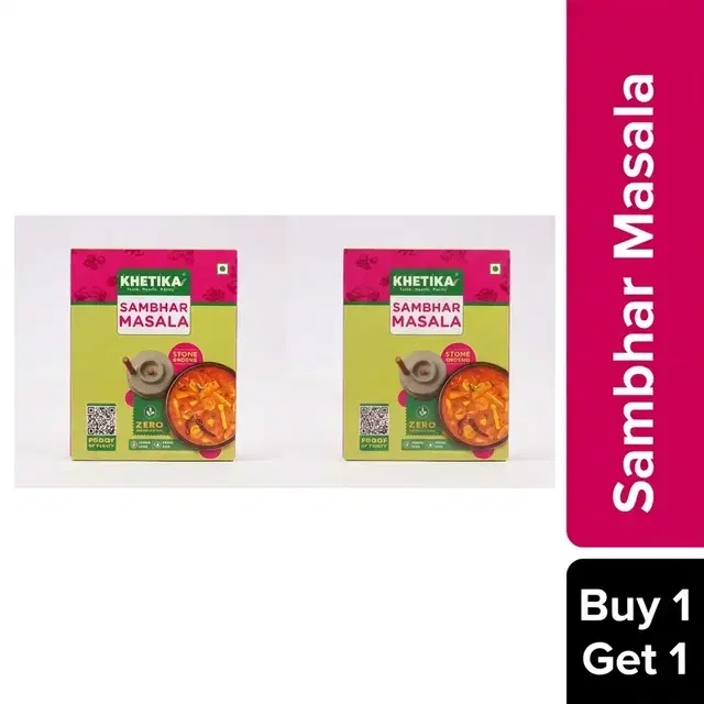 Khetika Sambhar Masala 2X100 g (Buy 1 Get 1 Free)