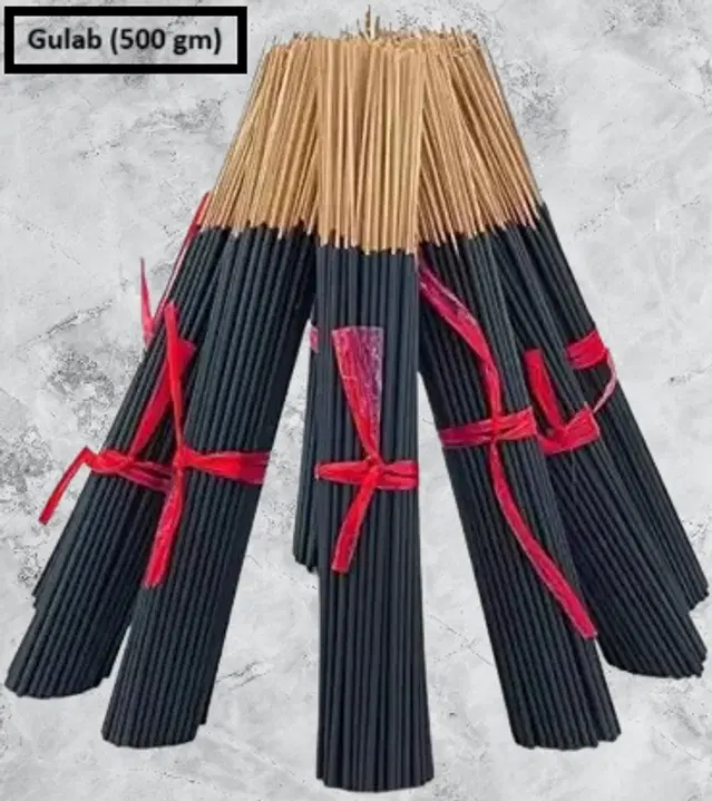 Premium Natural Handmade Loose Gulab Agarbatti, 500 g