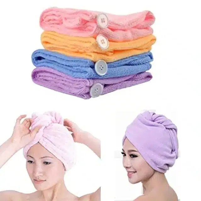 Quick Absorbent Hair Drying Towel for Women, Assorted