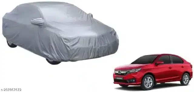 Taffeta Waterproof Car Cover for Honda Amaze, Multicolor