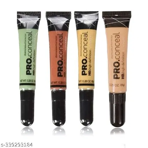 KAYI Waterproof Concealer Matte Medium l Full Coverage pro Conceal Conceale Oil Free & Lightweight Skinny Dip Flawless Full Cover Concealer highly pigmented Porcelain Creamy Beige (Pack of 4)