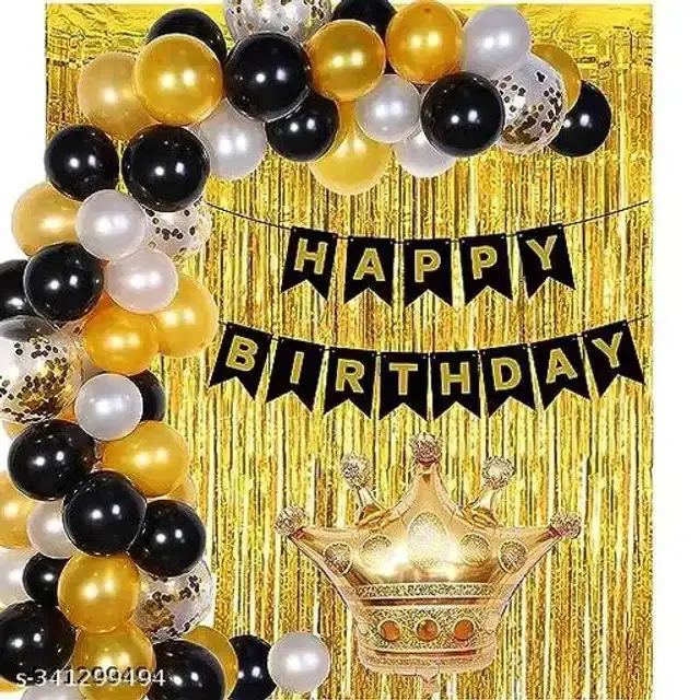 Birthday Party Decoration Kit, Multicolor, Set of 71