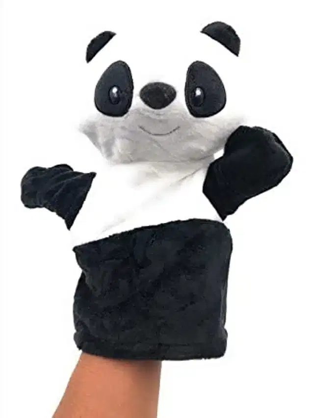 Teddy Hand Puppet, Black