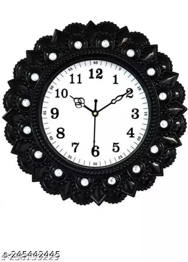 Designer Analog Wall Clock, Black & White