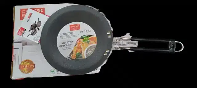 Aluminium Roti Tawa, Black, 25 cm