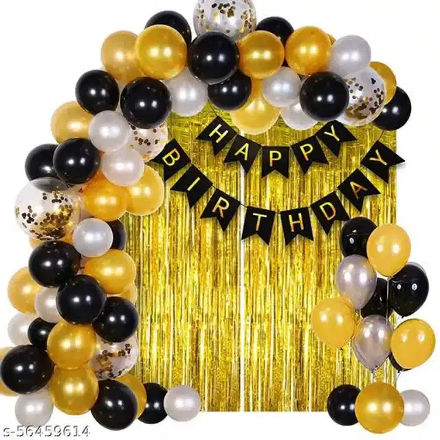 Birthday Party Decoration Kit, Multicolor, Set of 42