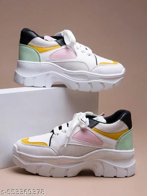 Shoetopia Girls Sneakers - White (9-9.5 Years)