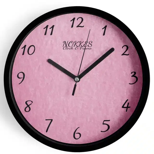 Plastic Printed Wall Clock, Multicolor, 7 Inches
