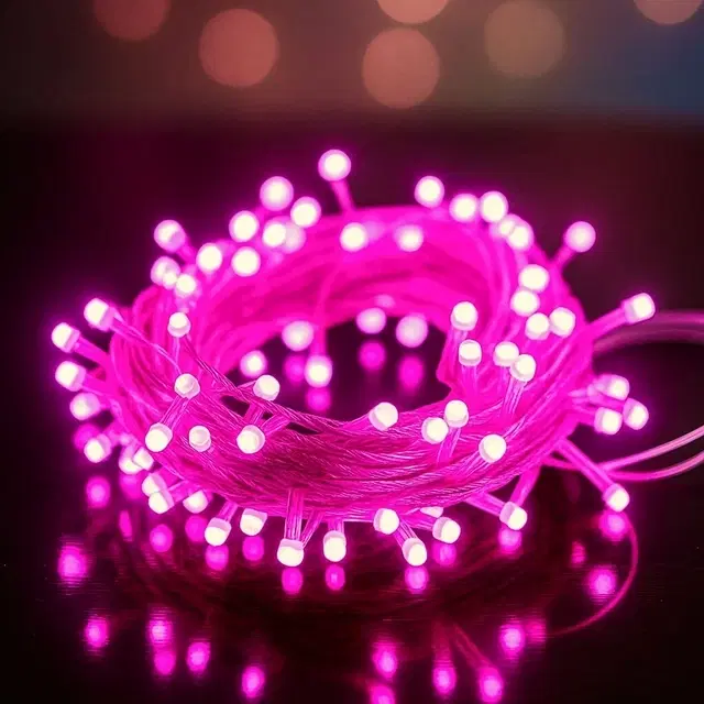 Mprow High Glow 10 Meter 34 Led's String Light, Pink