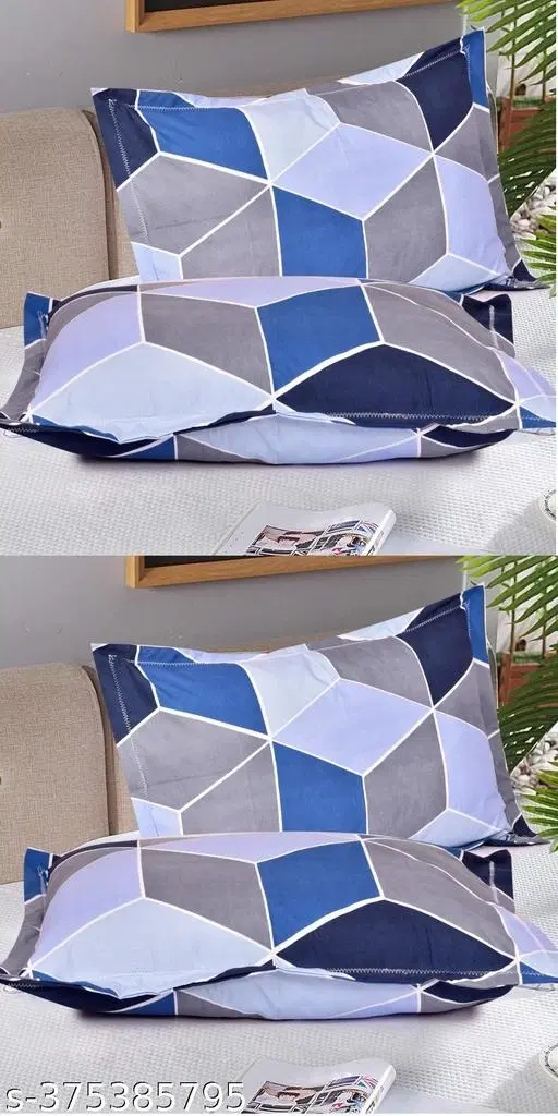 Cotton Pillow Covers, Multicolor, (17x27 inches), Pack of 4