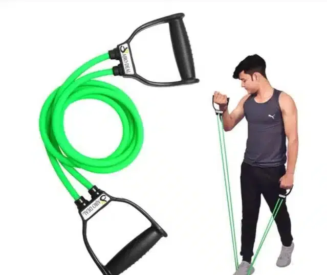 Double Resistance Band Toning Tube, Multicolor