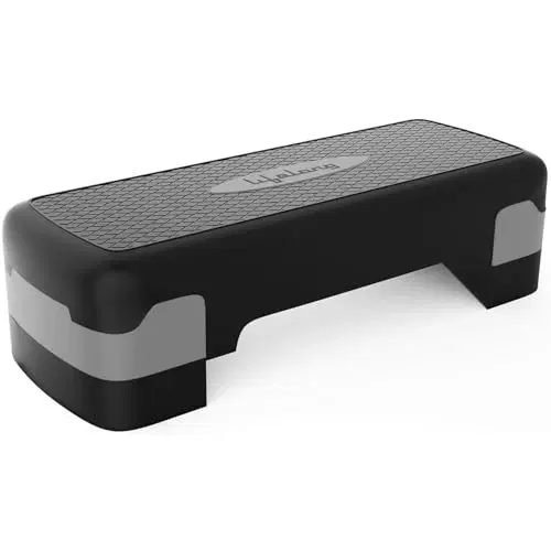 Lifelong Polypropylene Exercise Fitness Stepper, Max Weight 200kg, Black & Grey (llas04)