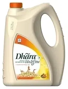 Dhara Refined Soyabean Oil 5 Ltr (Jar)
