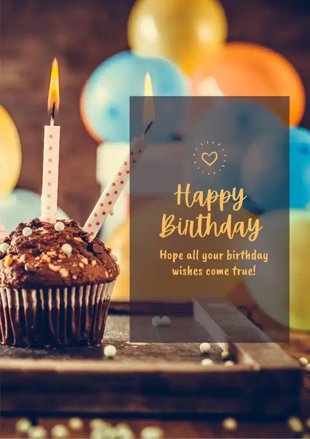 Birthday Greeting Card, Multicolor