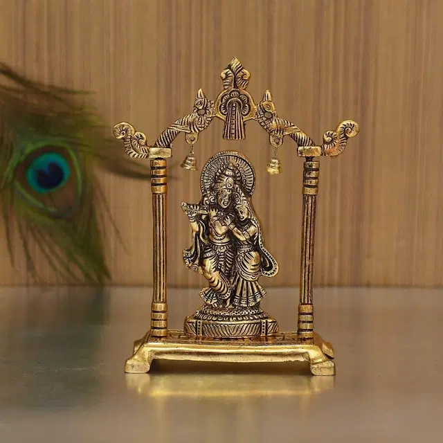 Metal Krsihna Radha Idol