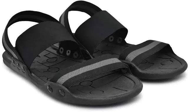 Sandals for Men, Black & Grey (9)