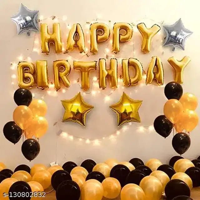 Birthday Party Decoration Kit, Multicolor, Set of 35