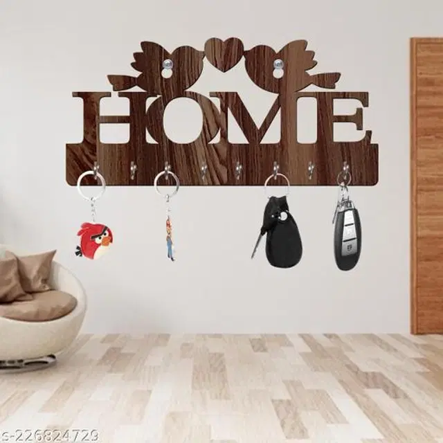 Wooden Key Holder, Brown