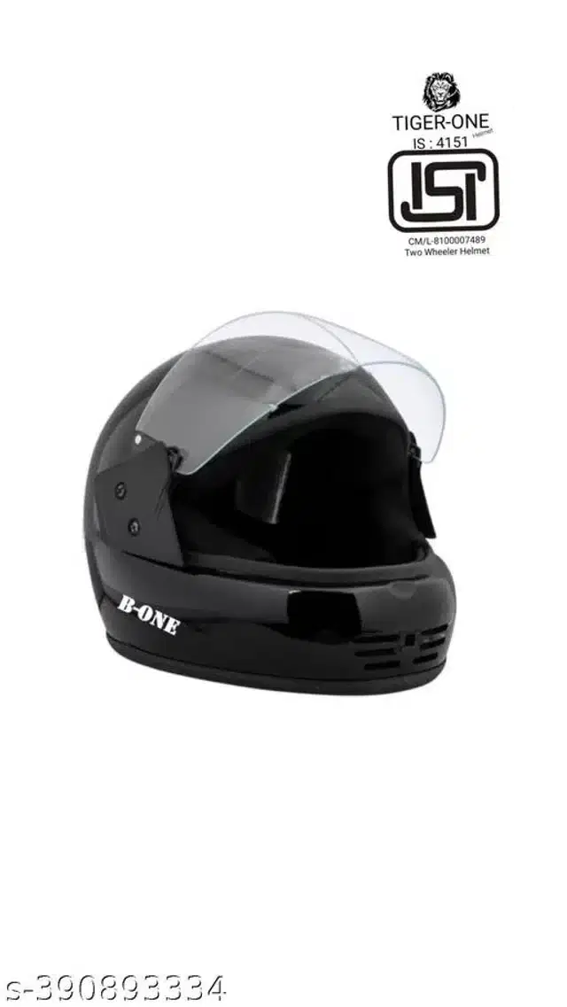 Full Face Helmet for Men & Women, Black