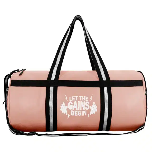PU Duffle Bag for Men, Peach