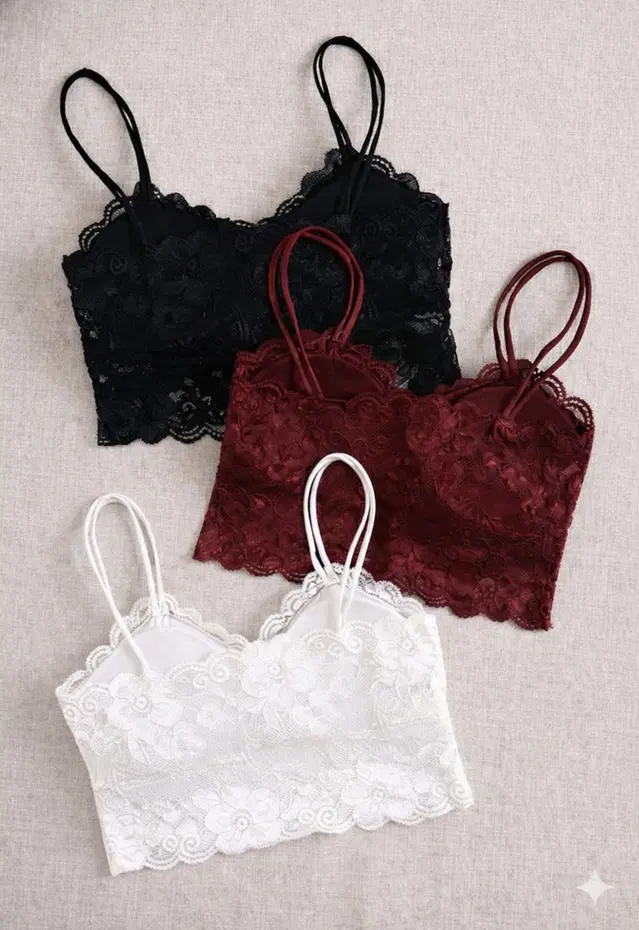 Cotton Solid Padded Bras for Women, Multicolour, Pack of 3 (28)