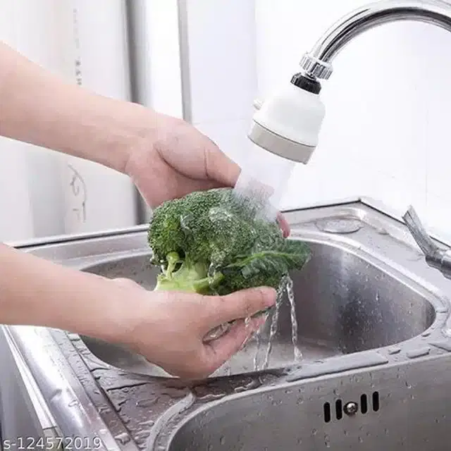 360 Degree Movable & Adjustable Faucet, White