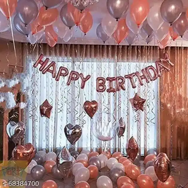 Birthday Party Decoration Kit, Multicolor, Set of 51