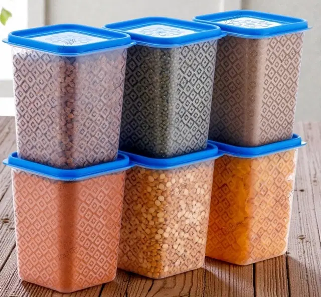 Storage Coaintanre For Kitchen ,Blue (1000ML) ,Pack OF 6