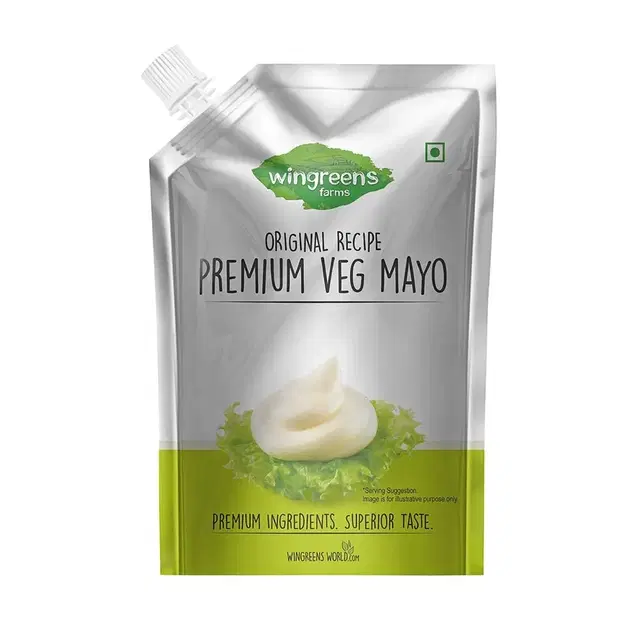 Wingreens Farms Premium Veg Mayo 450 g (Pouch)