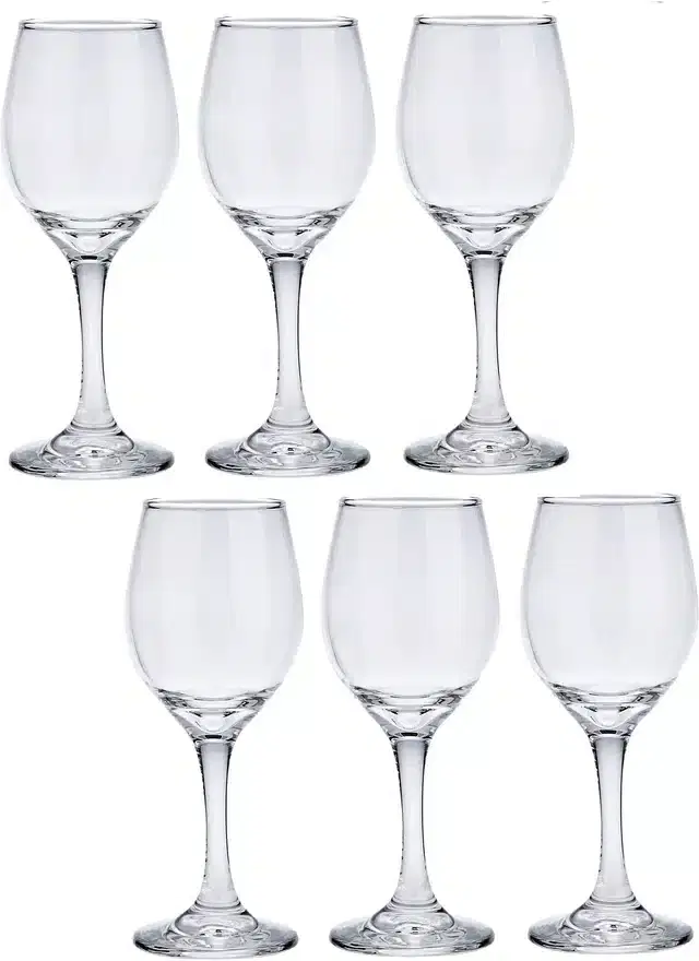 Liquor cum Cocktail Glasses, Transparent, 250 ml, Pack of 6