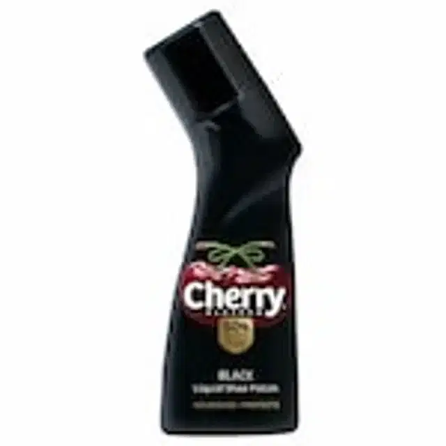 Cherry Blossom Black Liquid Shoe Polish 75 ml