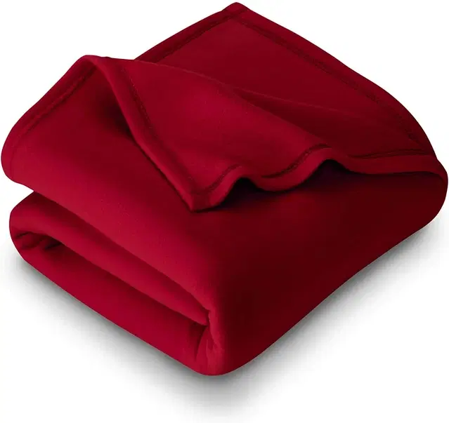 Fleece Blanket, Red, 60x90 Inches