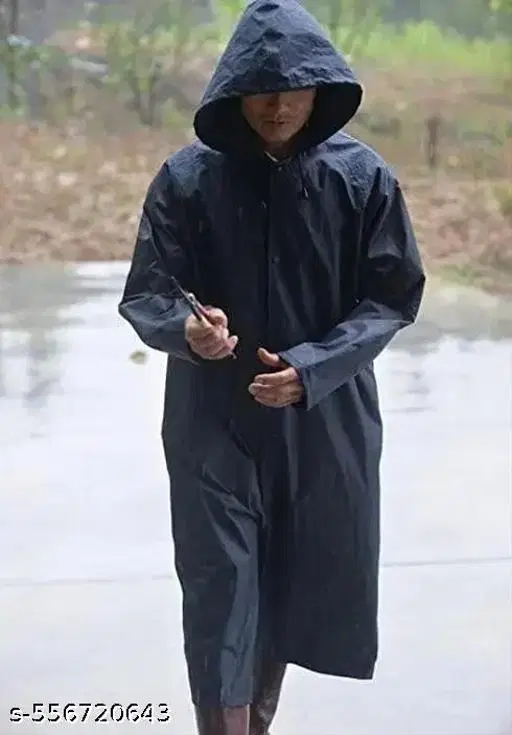 Polyester Solid Raincoat for Men/women, Multicolour (S)