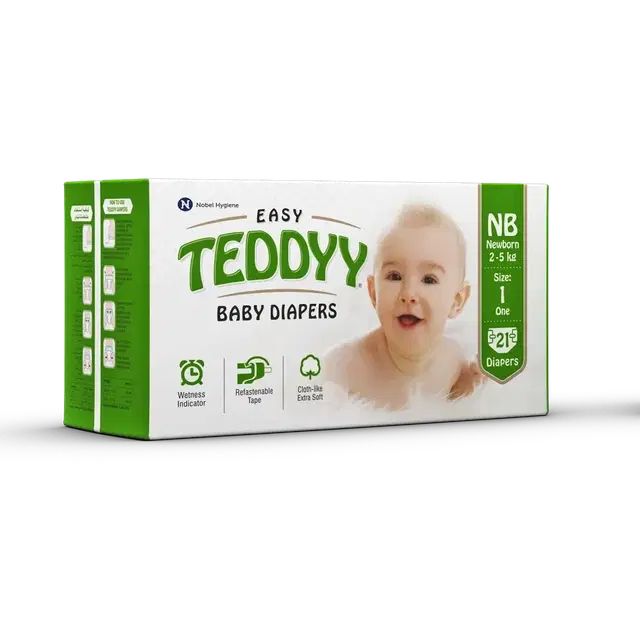 Teddyy Easy Baby Diapers New Born 21 Pc