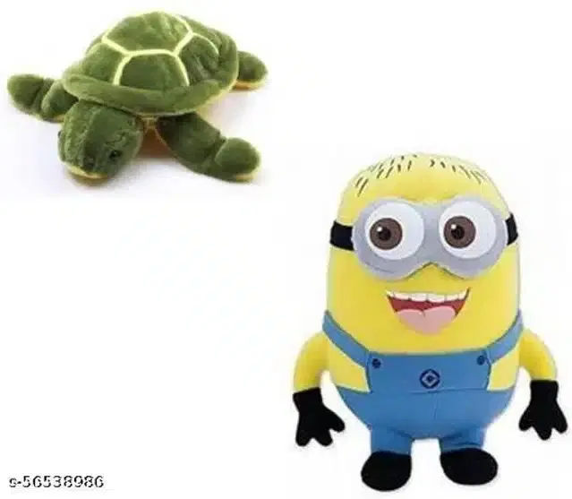 Stuffed Toys for Kids, Green & Blue, Set of 2