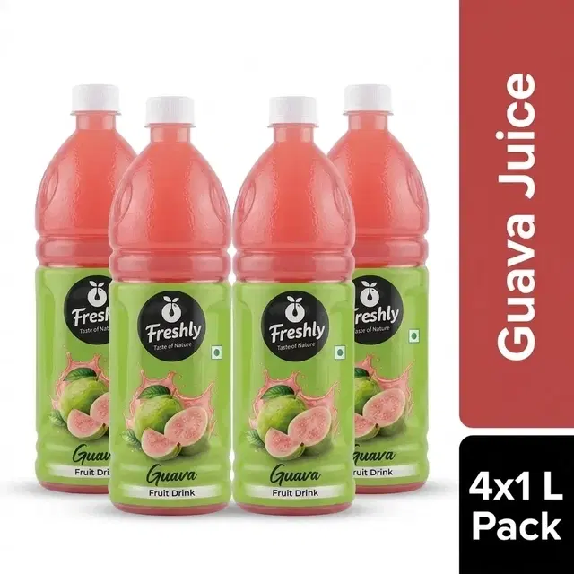 Freshly Guava Juice 4X1 L (Pack of 4)