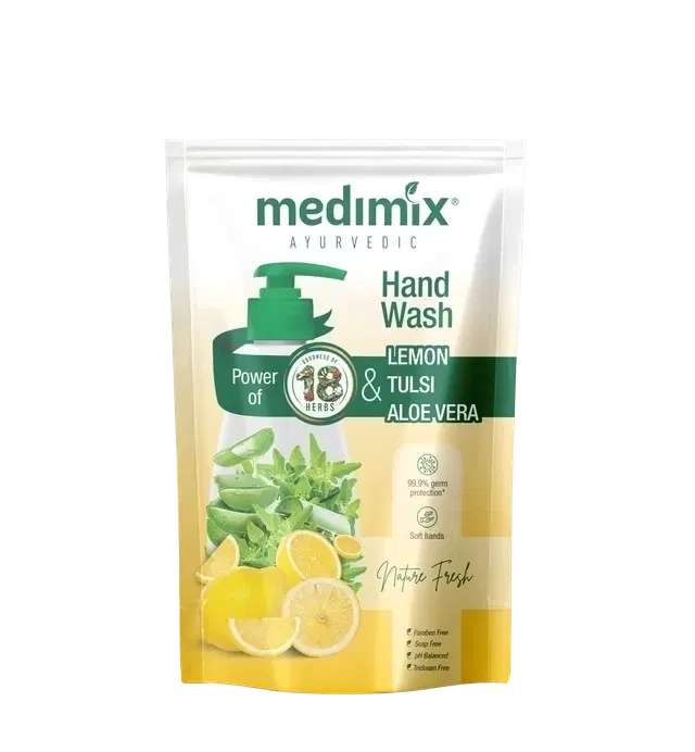 Medimix Ayurvedic Lemon, Tulsi & Alovera Nature Fresh Hand Wash, 675 ml