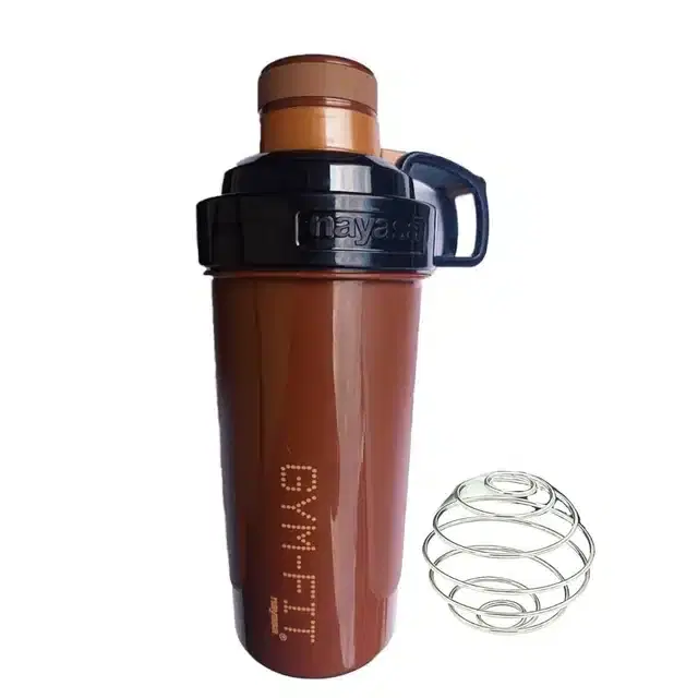 Gym Shaker Bottle with Steel Blender Ball, Assorted, 750 ml