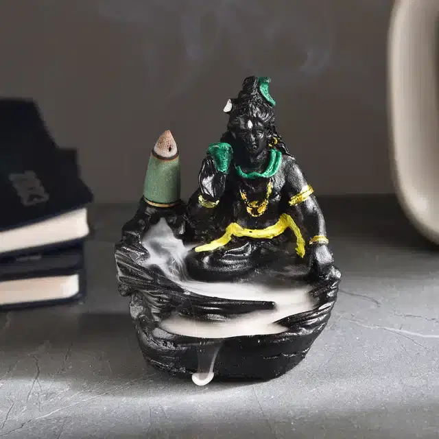 Lord Shiva Fountain Diffuser, Multicolor, 4 inches