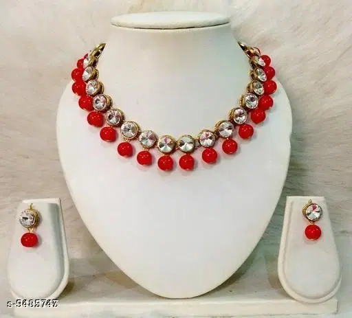 Shimmering Glittering Jewellery Sets, Red