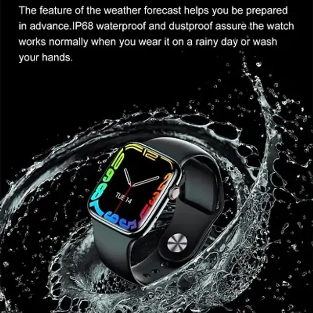 I8 Pro Maxx Smart Watch for Men & Women, Black