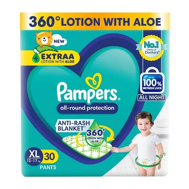 Pampers All-Round Protection Pants (Extra Large) (XL) (30 Pants)