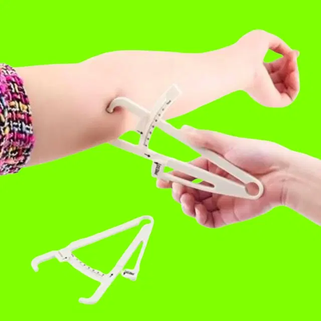Lightweight Eco-Friendly Body Fat Measuring Caliper, Multicolor, Pack of 1