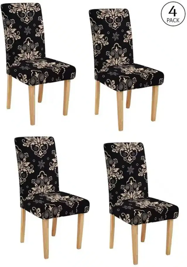 Polycotton Chair Cover, Multicolor, Pack of 4