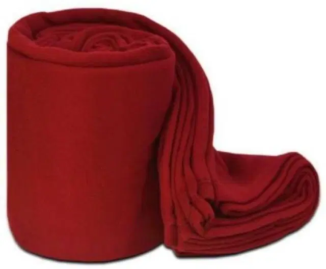 Fleece Blanket, Red, 60x90 Inches