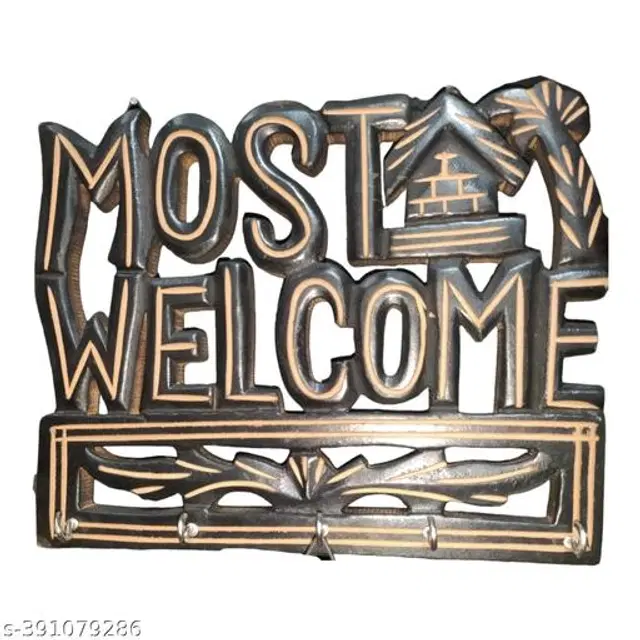 Wooden Key Holder, Brown